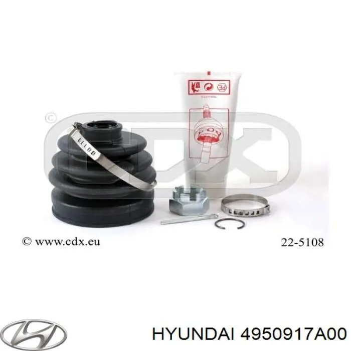 Пыльник ШРУСа наружный 4950917A00 Hyundai/Kia