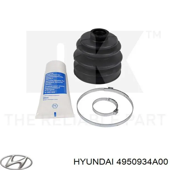 4950934A00 Hyundai/Kia пыльник шруса передней полуоси наружный