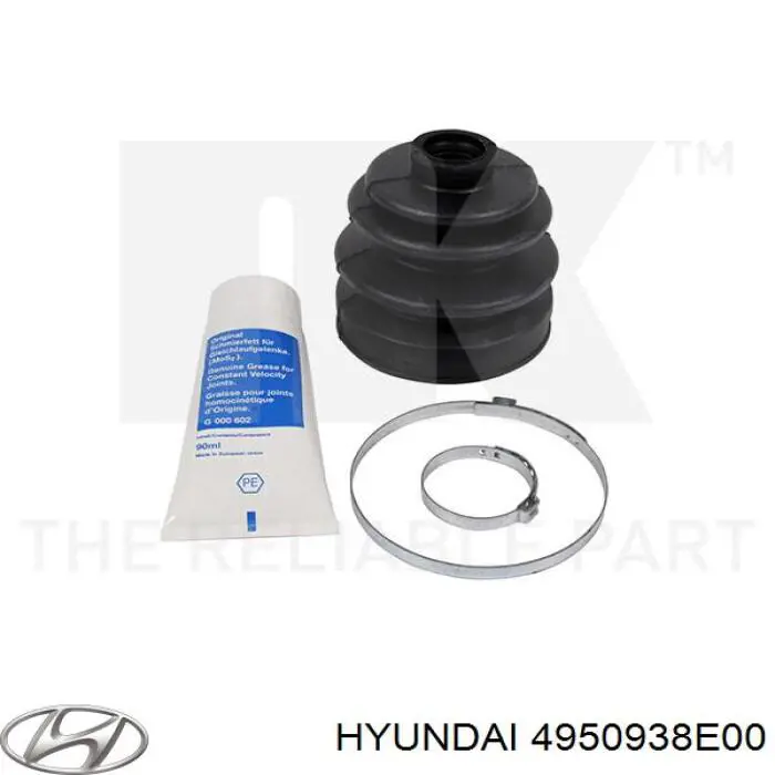 Купить 4950938E00 Hyundai/Kia Пыльник гранаты внутренний, передней полуоси