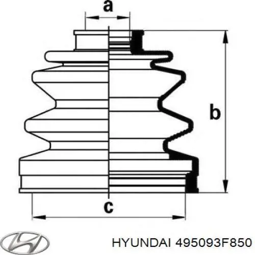  Hyundai/Kia 495093F850 цена, от 382.15 USD