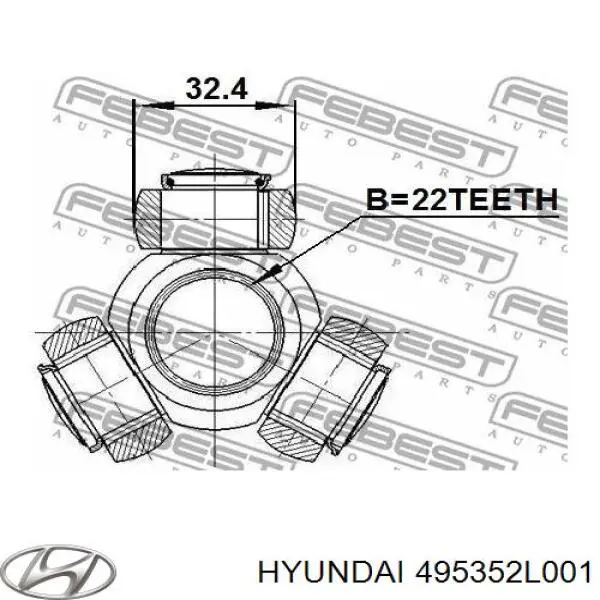 ШРУС внутренний передний правый Blue Print ADBP890042