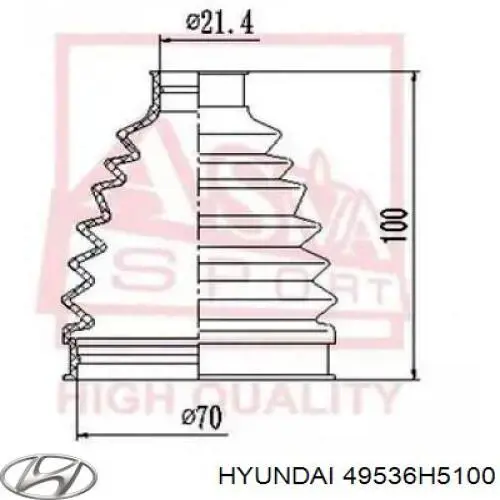 49536H5100 Hyundai/Kia 