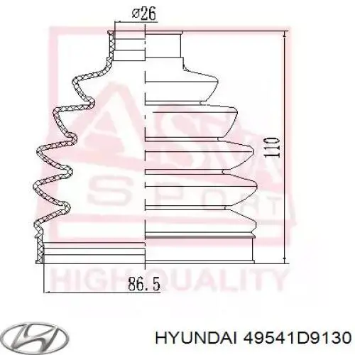 49541D9130 Hyundai/Kia 
