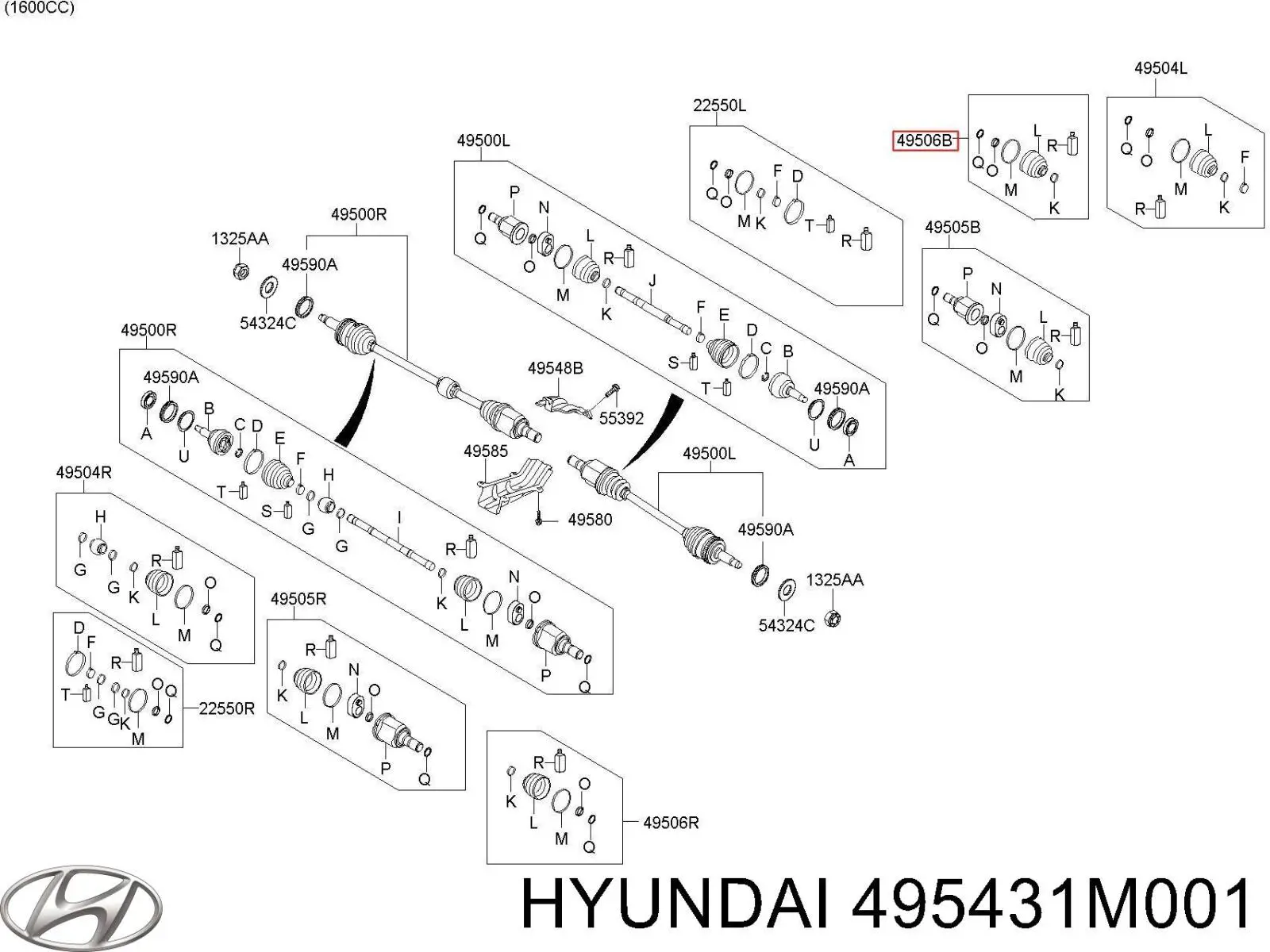 Пыльник ШРУСа внутренний, левый Blue Print ADM58156