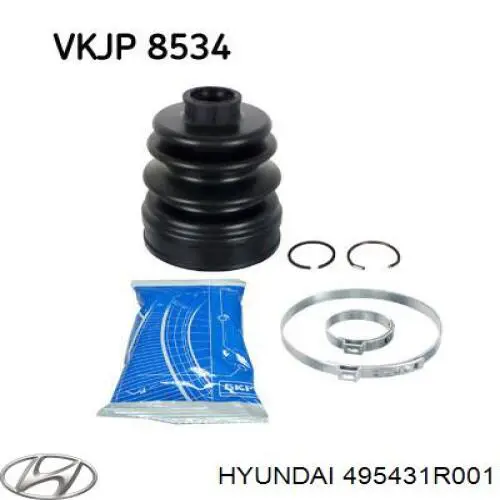 Пыльник ШРУСа передней полуоси внутренний Hyundai/Kia 495431R001