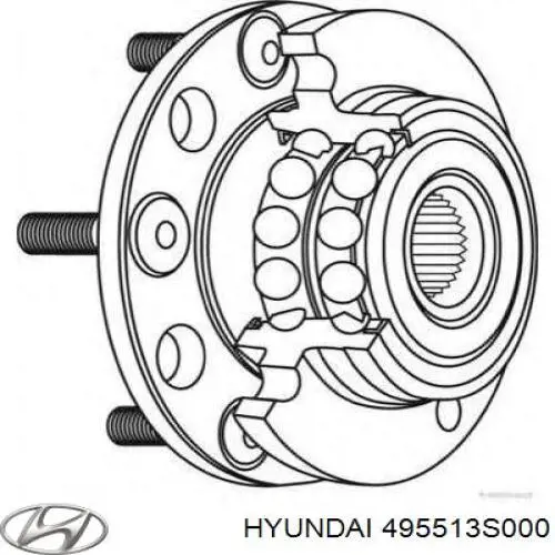 Купить 495513S000 Hyundai/Kia 