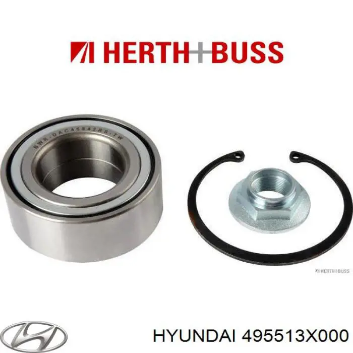 Гайка ступицы передней Hyundai/Kia 495513X000 цена, от 3.07 USD