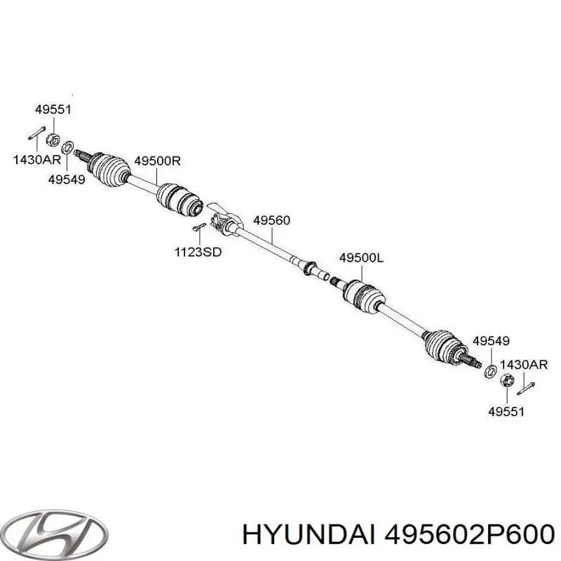  495602P600 Hyundai/Kia