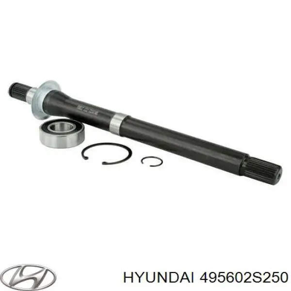 Semieje de transmisión intermedio 495602S250 Hyundai/Kia