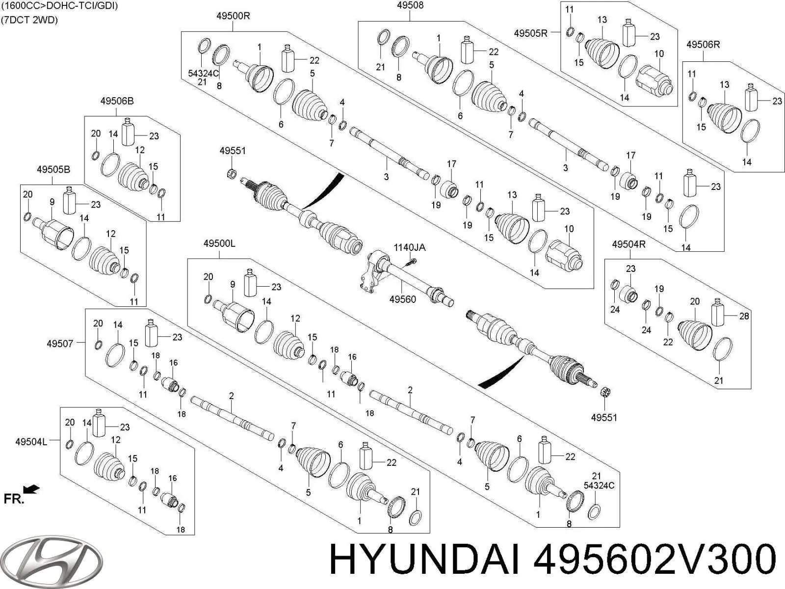 Купить 495602V300 Hyundai/Kia 