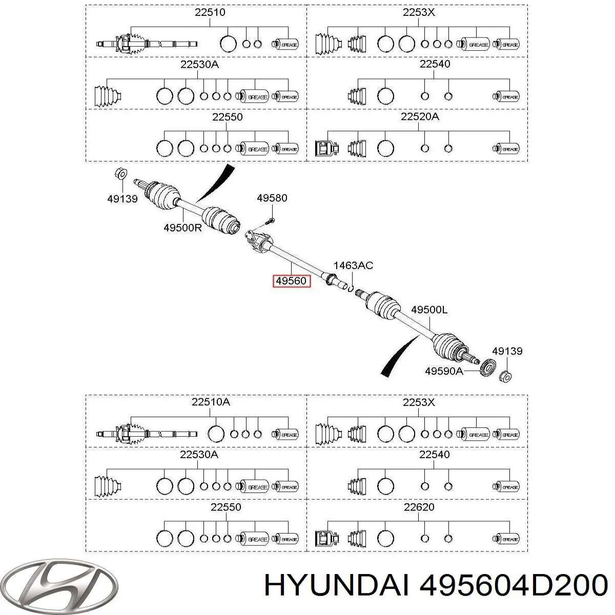  495604D200 Hyundai/Kia