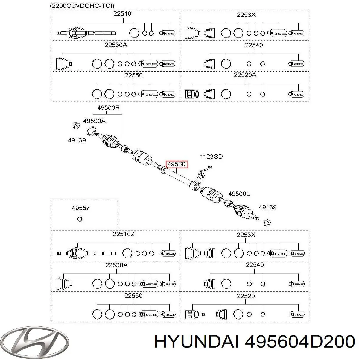 495604D200 Hyundai/Kia 