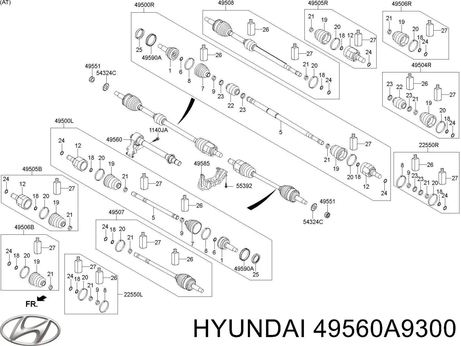  49560A9300 Hyundai/Kia