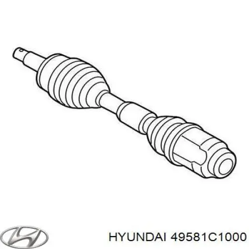 Пыльник ШРУСа наружный левый 49581C1000 Hyundai/Kia