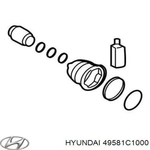 49581C1000 Hyundai/Kia Пыльник наружной гранаты, левый
