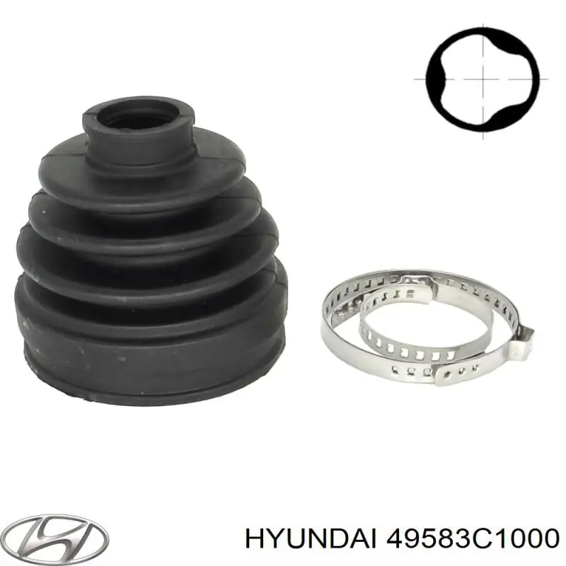 Bota de proteção interna de junta homocinética do semieixo dianteiro KIA Optima IV JF