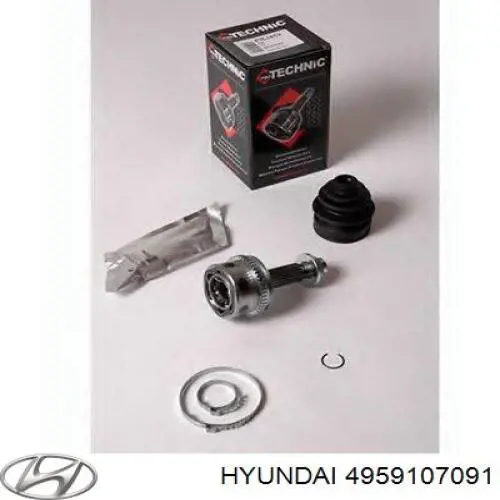 ШРУС внешний передний, левый Hyundai/Kia 4959107091 цена, от  USD
