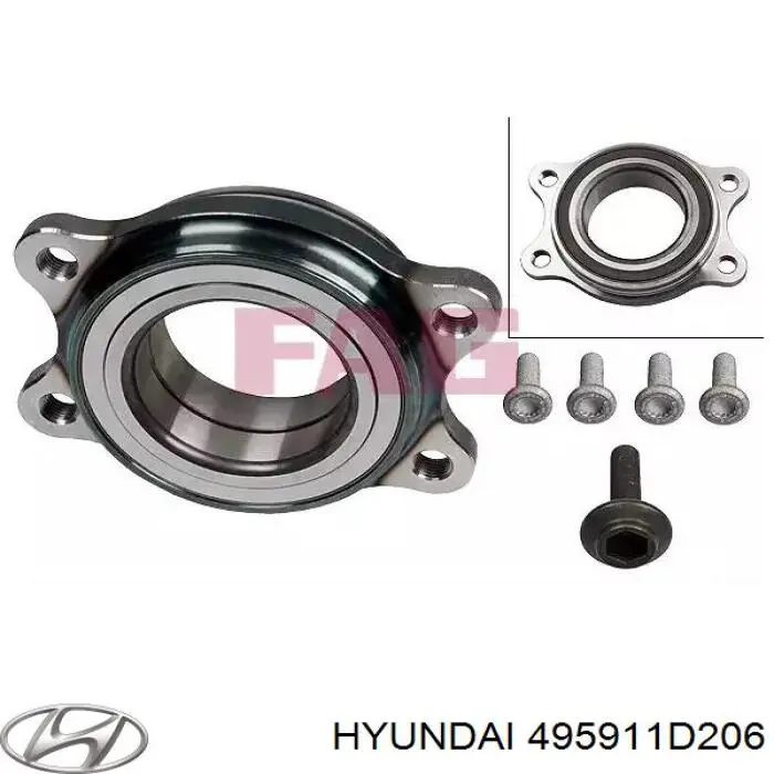 495911D206 Hyundai/Kia semieixo (acionador dianteiro esquerdo)