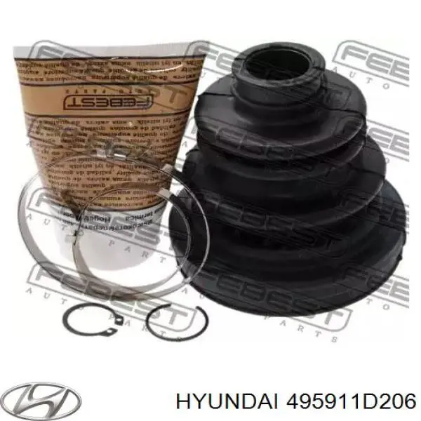 495911D206 Hyundai/Kia Полуось передняя левая