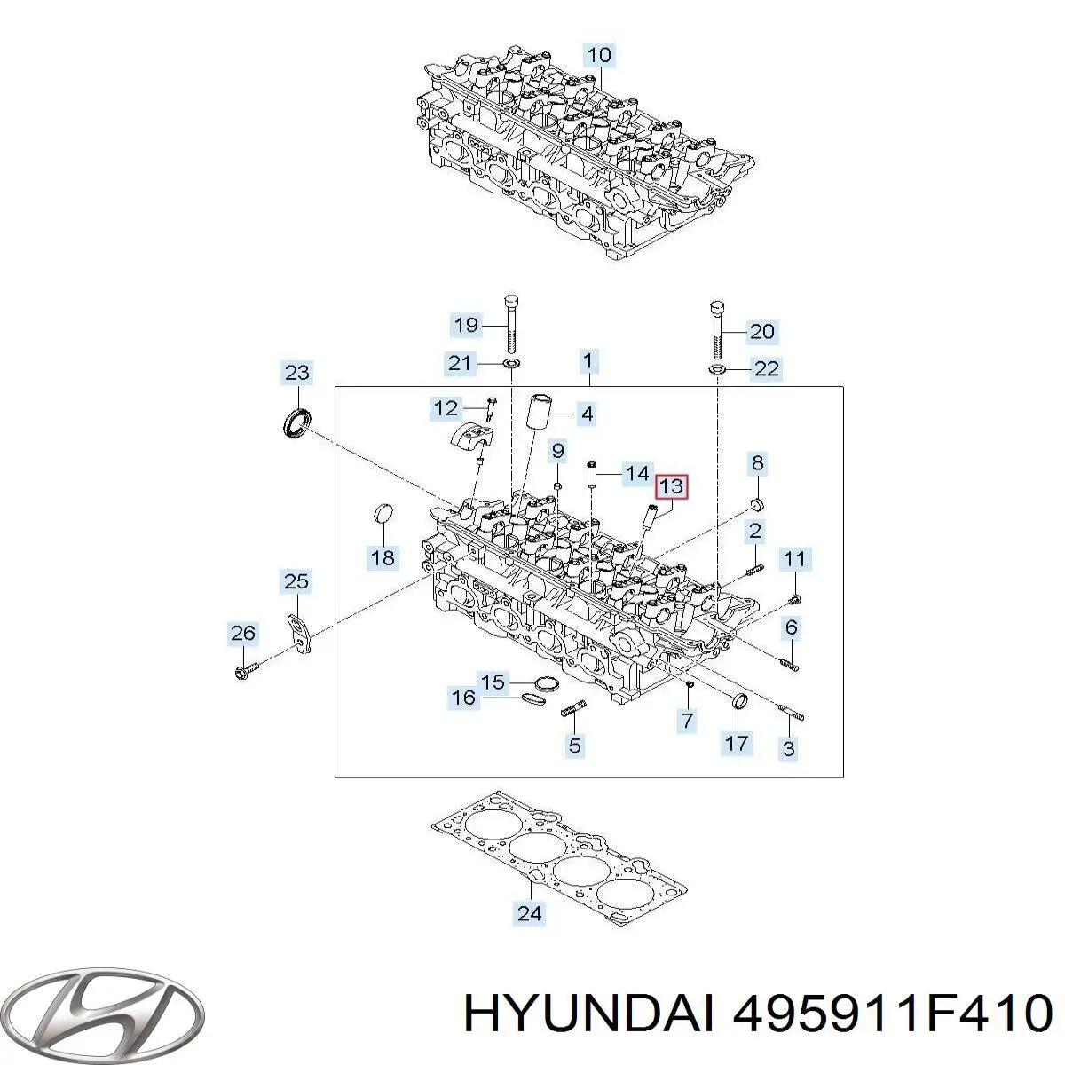 Купить 495911F410 Hyundai/Kia Привод в сборе левый