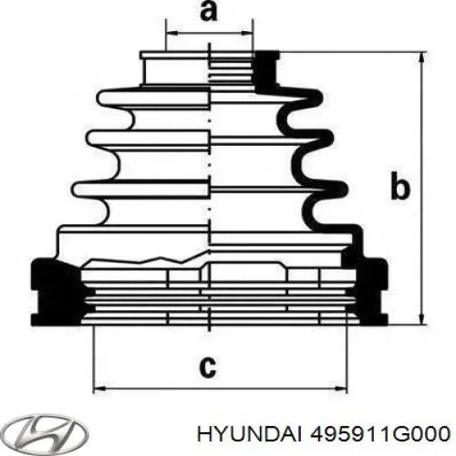 ШРУС внешний передний, правый Hyundai/Kia 495911G000 цена, от 531.10 USD