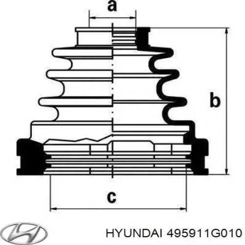 ШРУС внешний передний, правый Hyundai/Kia 495911G010 цена, от 498.62 USD
