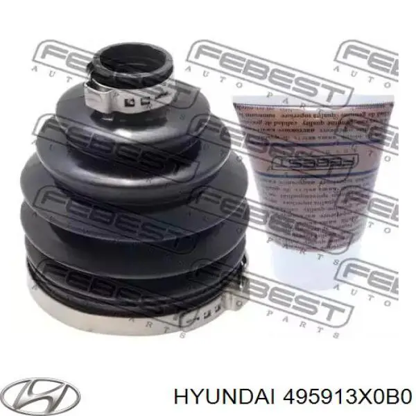 Купить 495913X0B0 Hyundai/Kia Шарнир равных угловых скоростей передний правый