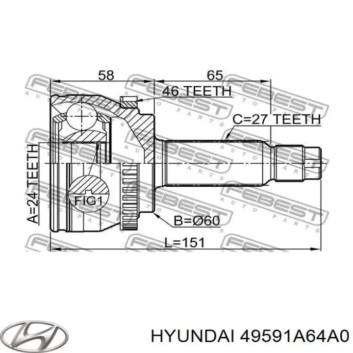  49591A64A0 Hyundai/Kia