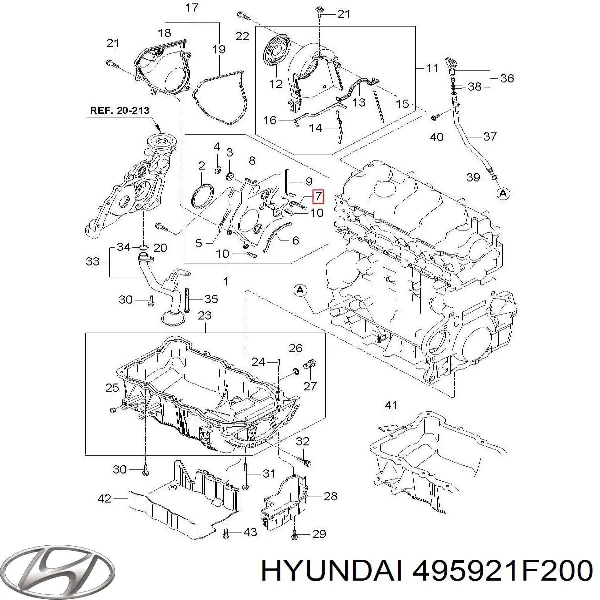 495921F200 Hyundai/Kia Граната внутренняя передняя левая
