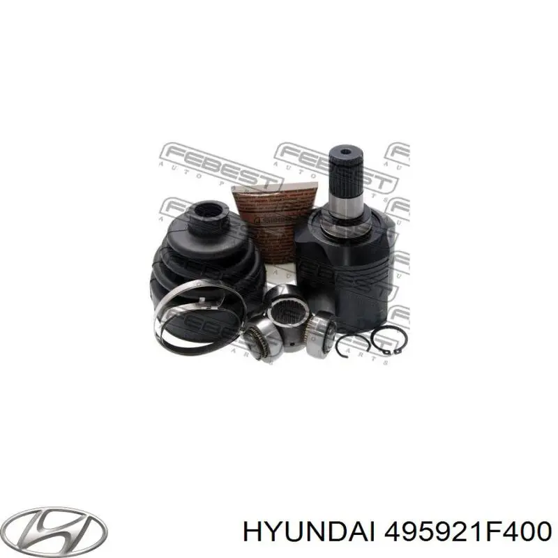 Шарнир угловых скоростей внутренний передний Hyundai/Kia 495921F400 цена, от 64.46 USD