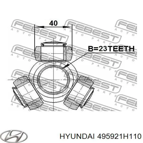 Шарнир угловых скоростей передний левый Hyundai/Kia 495921H110 цена, от 196.00 USD