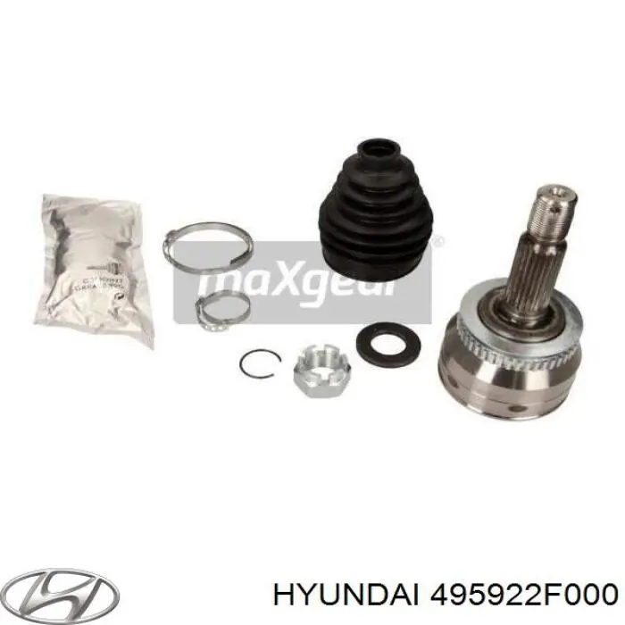 Шарнир угловых скоростей внутренний передний Hyundai/Kia 495922F000 цена, от 25.59 USD