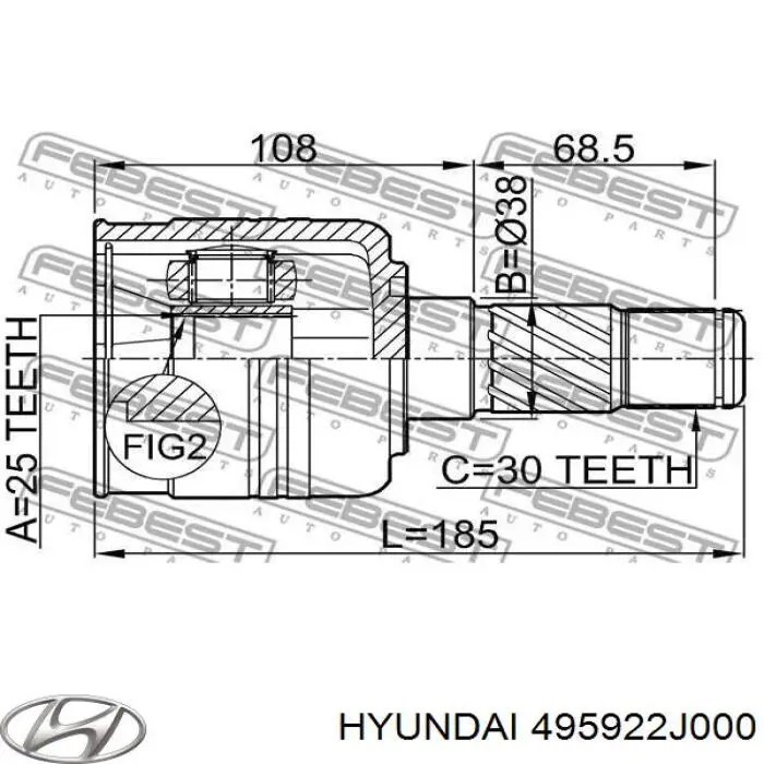  495922J000 Hyundai/Kia