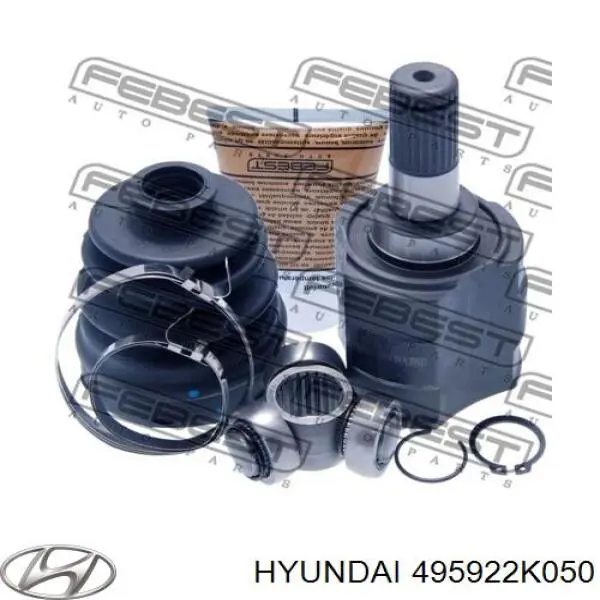 Шрус внутренний левый 495922K050 Hyundai/Kia