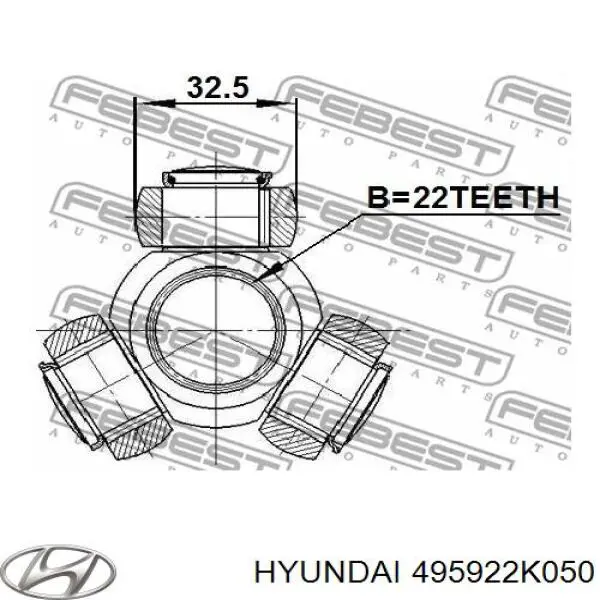 495922K050 Hyundai/Kia Граната внутренняя передняя левая