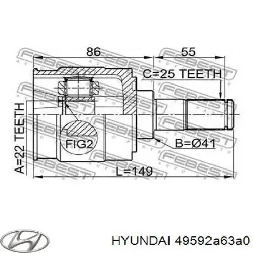  49592A63A0 Hyundai/Kia