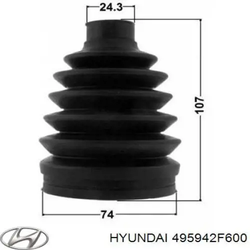 Пыльник ШРУСа внешний, правый DAC HY0087 цена, от 18.00 USD