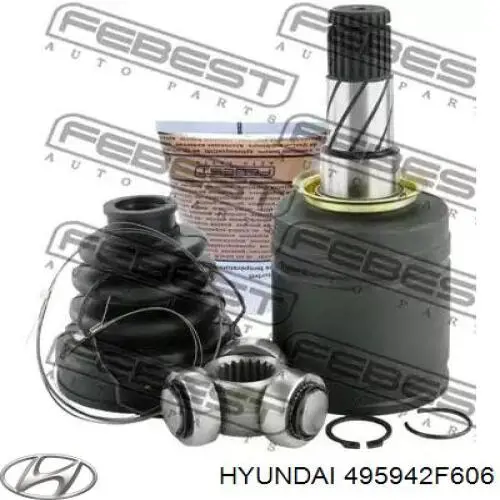 Пыльник шарнира угловых скоростей наружный левый Hyundai/Kia 495942F606