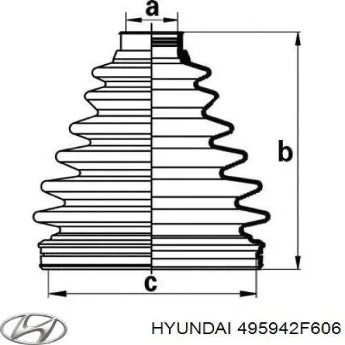Пыльник ШРУСа внешний, левый DAC HY0088 цена, от 24.83 USD