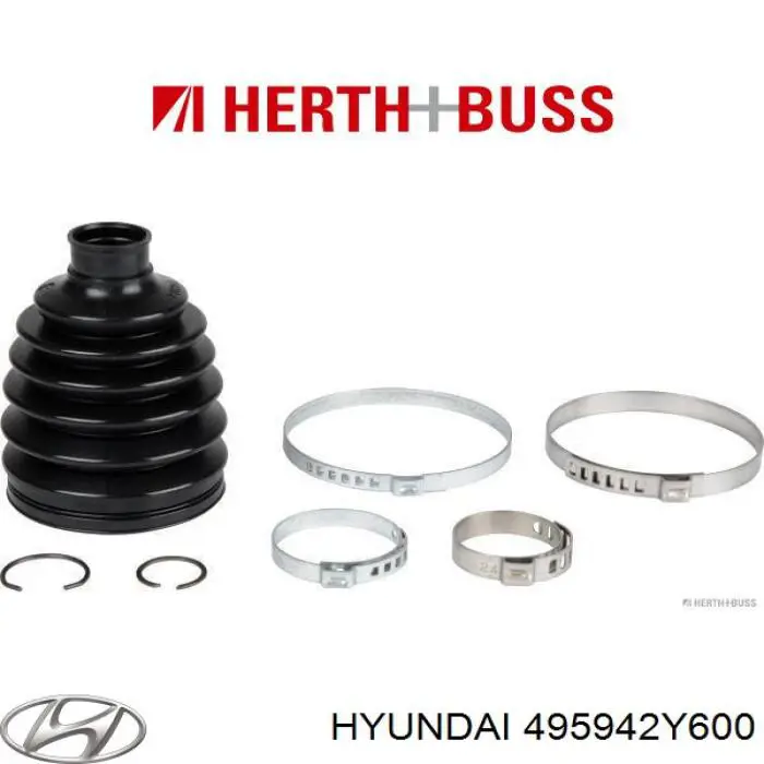 495942Y600 Hyundai/Kia bota de proteção externa de junta homocinética do semieixo traseiro