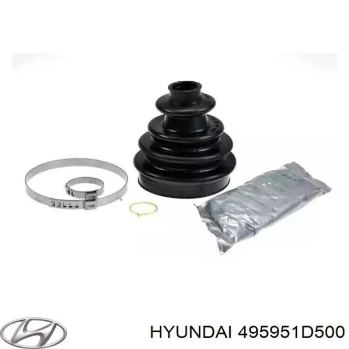 Пыльник шарнира угловых скоростей внутренний передний Hyundai/Kia 495951D500 цена, от 19.21 USD