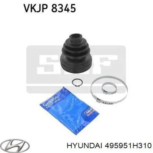 Купить 495951H310 Hyundai/Kia Пыльник гранаты внутренний, передней полуоси