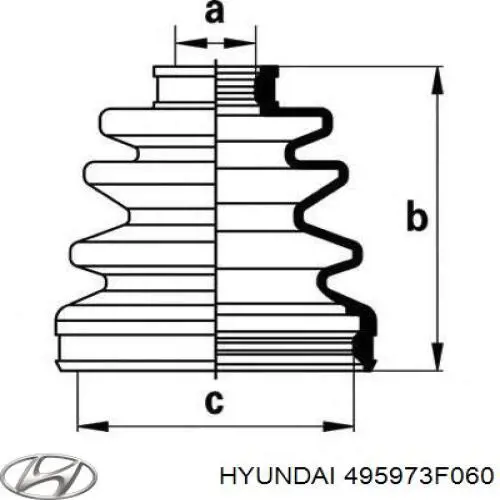 Шарнир привода внутренний Hyundai/Kia 495973F060 цена, от  USD