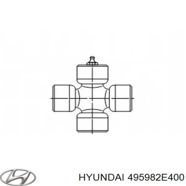 495982E400 Hyundai/Kia крестовина карданного вала заднего