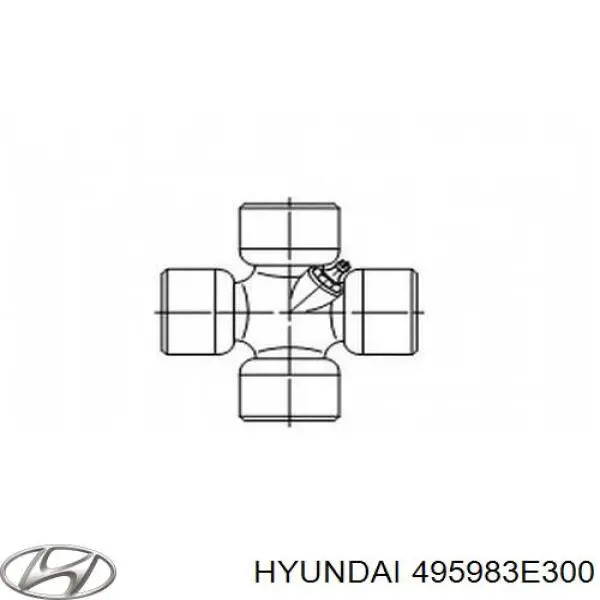 Крестовина заднего кардана 495983E300 Hyundai/Kia