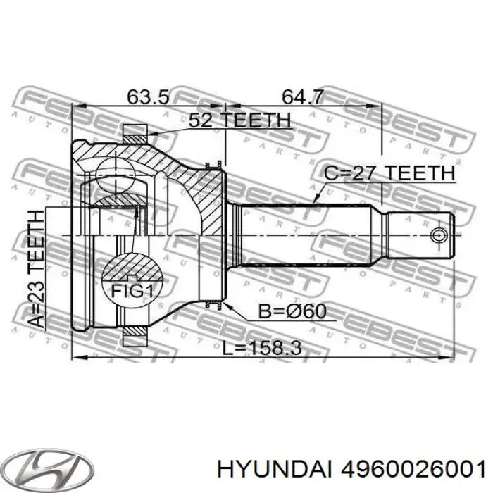  4960026001 Hyundai/Kia