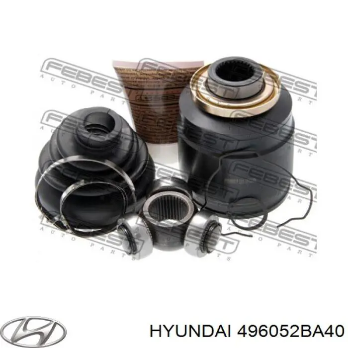 ШРУС внутренний передний правый 496052BA40 Hyundai/Kia