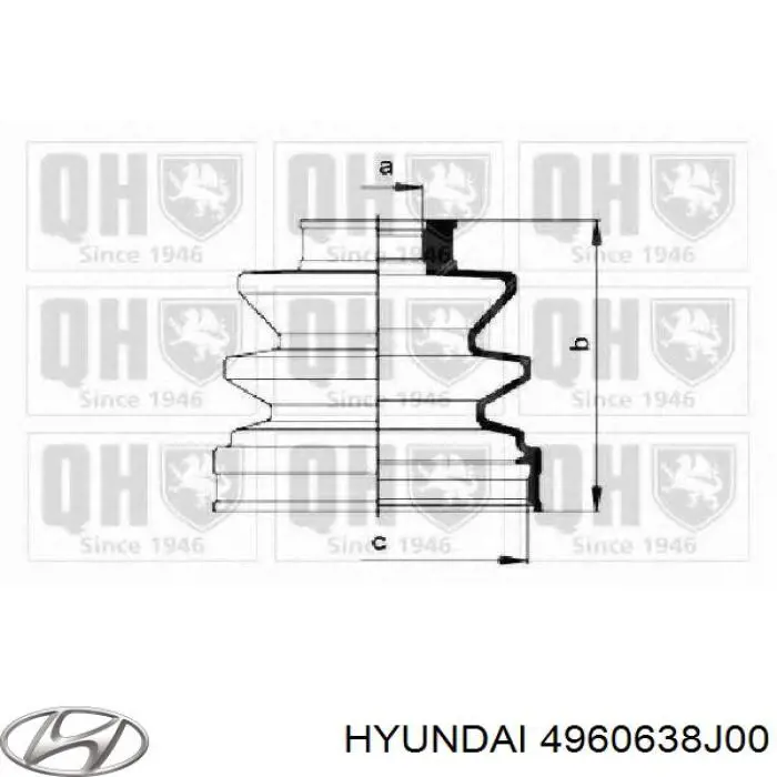 4960638J00 Hyundai/Kia пыльник шруса передней полуоси внутренний
