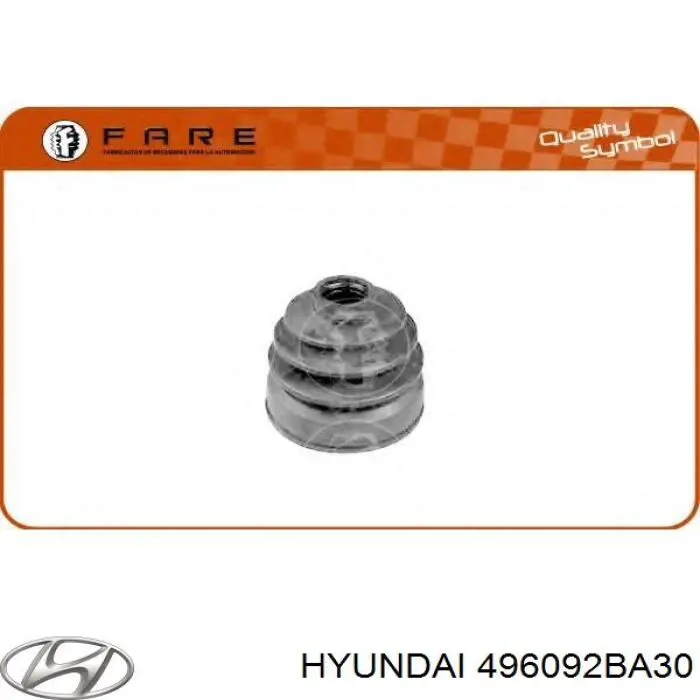 Fuelle, árbol de transmisión delantero exterior 496092BA30 Hyundai/Kia