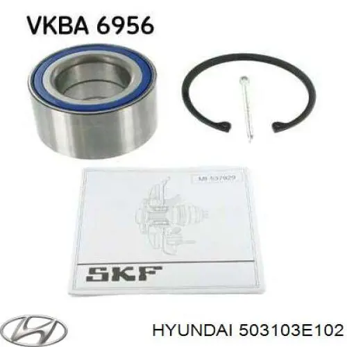 Комплект подшипника ступицы колеса Hyundai/Kia 503103E102 цена, от 66.44 USD